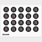 Funny Sarcastic Gift You Couldn't Handle Me Distre Ronde Sticker (Vel)