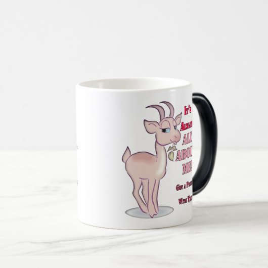 Funny Sarcastic Goat Magische Mok (Voorkant rechts)