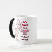 Funny Sarcastic Goat Magische Mok (Voorkant links)