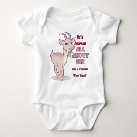 Funny Sarcastic Goat Romper (Voorkant)