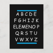 Funny Sarcastic Grammar van ABC Briefkaart (Voorkant)