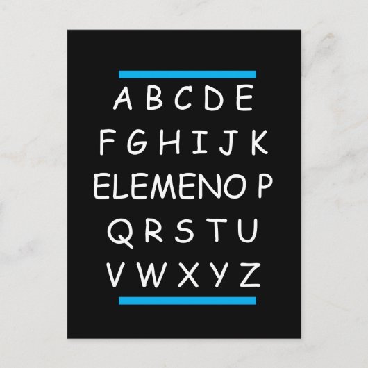 Funny Sarcastic Grammar van ABC Briefkaart (Voorkant)