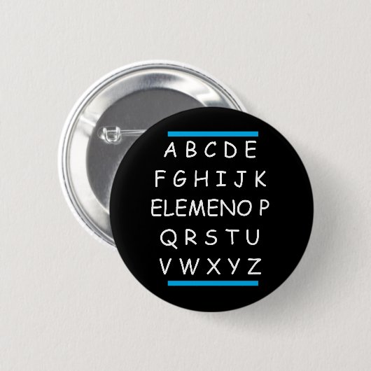 Funny Sarcastic Grammar van ABC Ronde Button 5,7 Cm (Voorkant /achterkant)