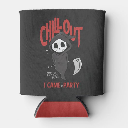Funny Sarcastic Grim Reaper Halloween Party Blikjeskoeler (Voorkant)