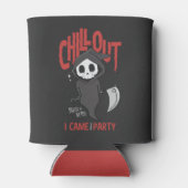 Funny Sarcastic Grim Reaper Halloween Party Blikjeskoeler (Achterkant)