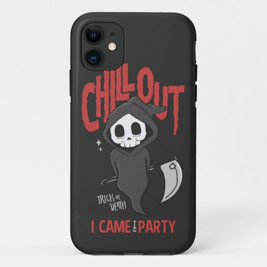 Funny Sarcastic Grim Reaper Halloween Party Case-Mate iPhone Case (Achterkant)