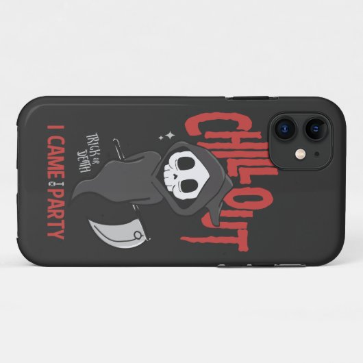 Funny Sarcastic Grim Reaper Halloween Party Case-Mate iPhone Case (Achterkant (horizontaal))