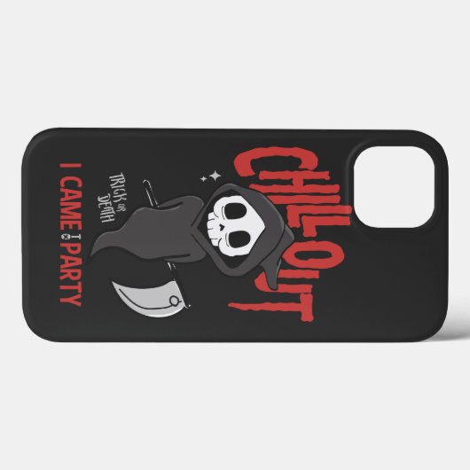 Funny Sarcastic Grim Reaper Halloween Party Case-Mate iPhone Case (Achterkant (horizontaal))