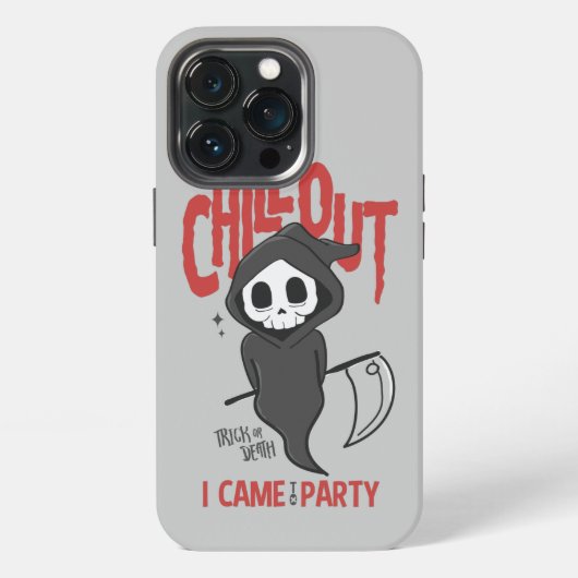 Funny Sarcastic Grim Reaper Halloween Party iPhone Hoesje (Achterkant)