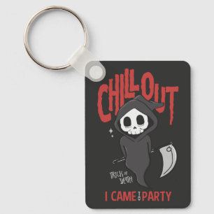 Funny Sarcastic Grim Reaper Halloween Party Sleutelhanger