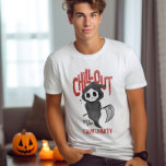 Funny Sarcastic GrimReaper Halloween Party Costume T-shirt<br><div class="desc">Gelukkig iedereen. Ben je klaar om de Halloween geest uit te dragen? Deze grappige 'Halloween Chill Out' die ik kreeg om een feest te vieren... is de beste manier om betrokken te raken bij verschrikkelijke nachtingen. Laten we deze 31ste Halloween vieren. Veel plezier met Trick or treat en halloween feestjes...</div>