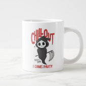 Funny Sarcastic GrimReaper Halloween Party Grote Koffiekop (Rechts)