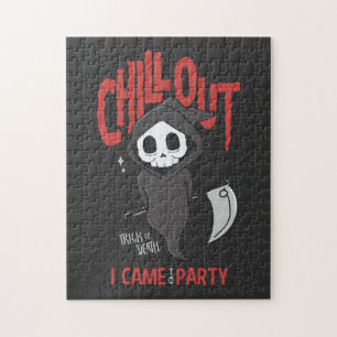 Funny Sarcastic GrimReaper Halloween Party Legpuzzel