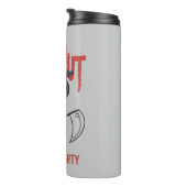 Funny Sarcastic GrimReaper Halloween Party Therma Thermosbeker (Geroteerd rechts)