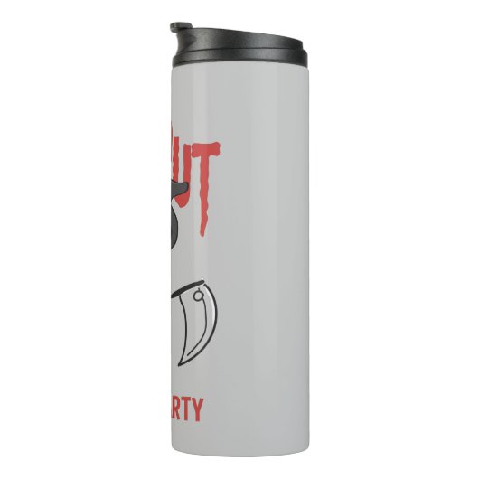 Funny Sarcastic GrimReaper Halloween Party Therma Thermosbeker (Geroteerd rechts)