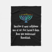 Funny Sarcastic Hanukkah Chanukah Cellphone Quote  Fleece Deken (Voorkant)