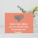 Funny Sarcastic Hanukkah Chanukah Cellphone Quote Kaart<br><div class="desc">Funny Sarcastic Hanukkah Chanukah Cellphone Quote</div>