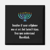 Funny Sarcastic Hanukkah Chanukah Cellphone Quote  Magneet (Voorkant)