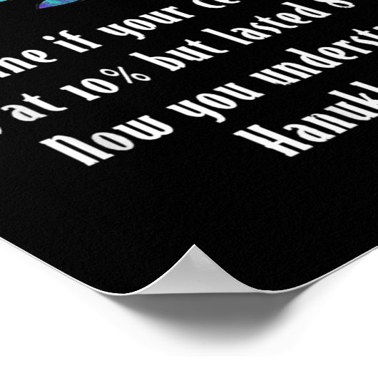 Funny Sarcastic Hanukkah Chanukah Cellphone Quote  Poster (Hoek)