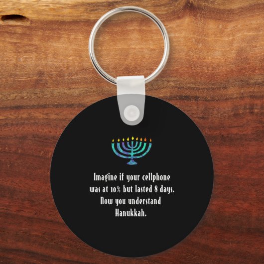 Funny Sarcastic Hanukkah Chanukah Cellphone Quote  Sleutelhanger (Voorkant)