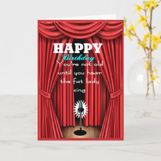 Funny sarcastic happy birthday wish kaart (Gele Bloem)