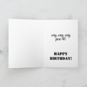 Funny   sarcastic happy Birthday wish Kaart (Binnen)