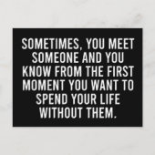 Funny Sarcastic Introvert Humor Gezegde Briefkaart (Voorkant)