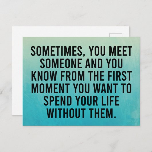 Funny Sarcastic Introvert Humor Gezegde Briefkaart (Voorkant / Achterkant)