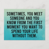 Funny Sarcastic Introvert Humor Gezegde Briefkaart (Voorkant)