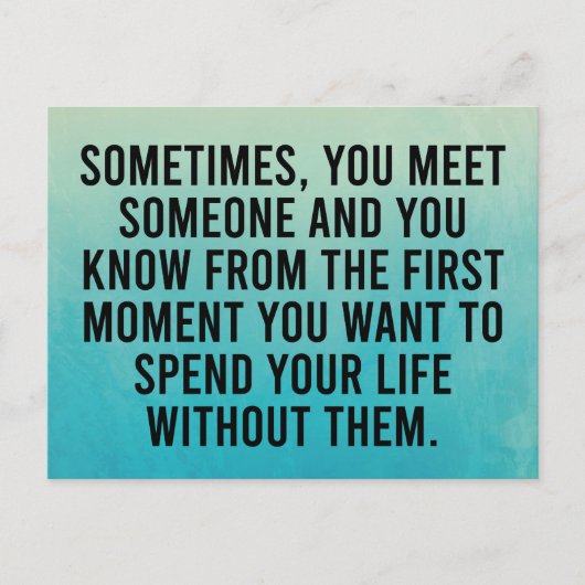 Funny Sarcastic Introvert Humor Gezegde Briefkaart (Voorkant)