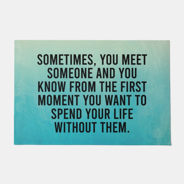 Funny Sarcastic Introvert Humor Gezegde Deurmat (Voorkant)