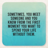 Funny Sarcastic Introvert Humor Gezegde Kartonnen Onderzetters (Voorkant)