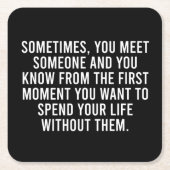 Funny Sarcastic Introvert Humor Gezegde Kartonnen Onderzetters (Voorkant)