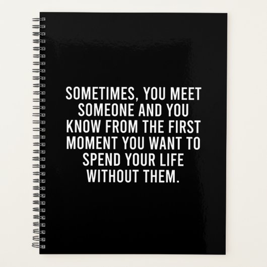 Funny Sarcastic Introvert Humor Gezegde Planner (Voorkant)