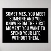 Funny Sarcastic Introvert Humor Gezegde Poster (Voorkant)