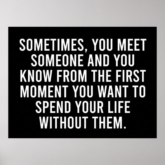 Funny Sarcastic Introvert Humor Gezegde Poster (Voorkant)