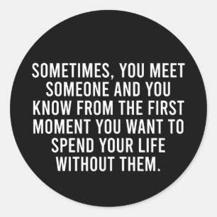 Funny Sarcastic Introvert Humor Gezegde Ronde Sticker