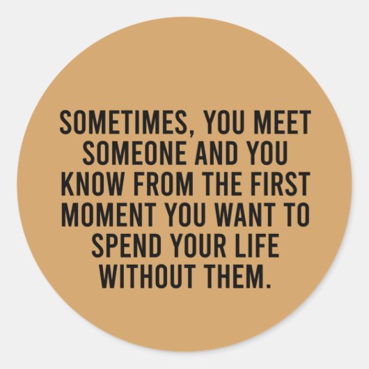 Funny Sarcastic Introvert Humor Gezegde Ronde Sticker (Voorkant)