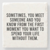 Funny Sarcastic Introvert Humor Gezegde Stenen Onderzetter (Voorkant)