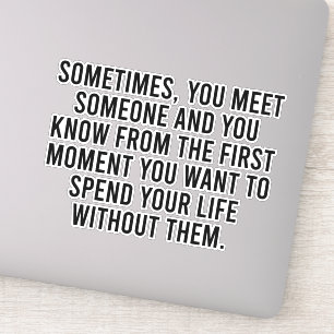 Funny Sarcastic Introvert Humor Gezegde Sticker