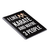 Funny Sarcastic Karate Gifts Martial Arts Fighter Notitieboek (Rechterzijde)