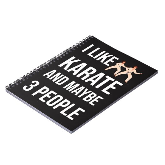 Funny Sarcastic Karate Gifts Martial Arts Fighter Notitieboek (Linkerzijde)