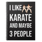 Funny Sarcastic Karate Gifts Martial Arts Fighter Notitieboek (Voorkant)
