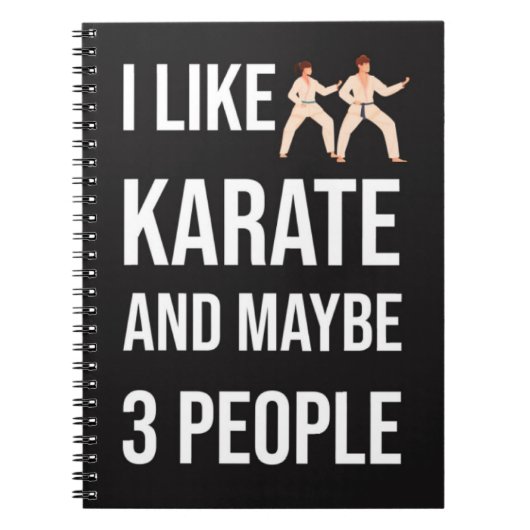 Funny Sarcastic Karate Gifts Martial Arts Fighter Notitieboek (Voorkant)