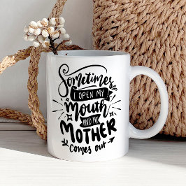 Funny Sarcastic Mam Quote Koffiemok
