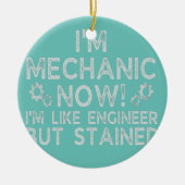 Funny Sarcastic Mechanic Gezegden voor Garage Auto Keramisch Ornament (Voorkant)