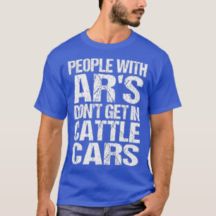 Funny Sarcastic Mensen met AR's komen niet in de v T-shirt