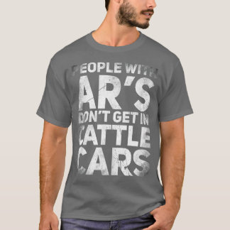 Funny Sarcastic Mensen met AR's komen niet in de v T-shirt