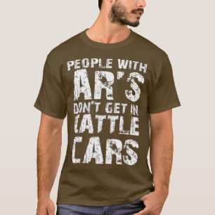 Funny Sarcastic Mensen met AR's komen niet in de v T-shirt
