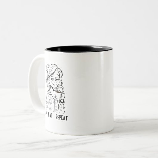 Funny Sarcastic Mom Mug Tweekleurige Koffiemok (Voorkant links)